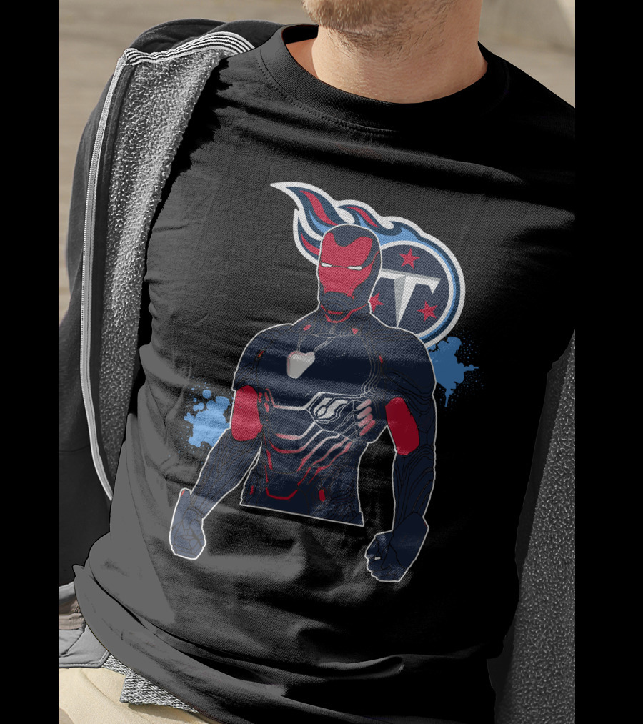 Iron Man Tennessee Titans Crossover T-Shirt