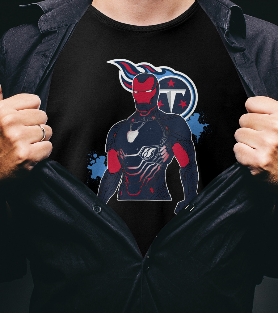 Iron Man Tennessee Titans Crossover T-Shirt