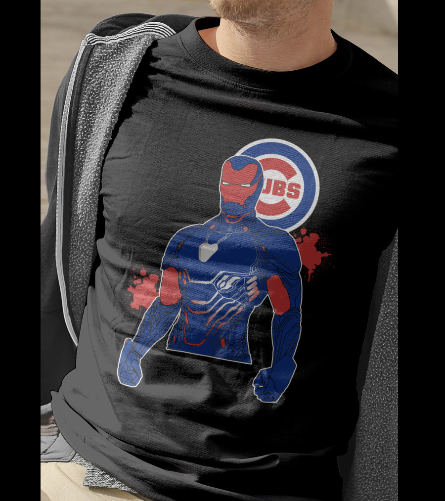 Iron Man Chicago Cubs Fusion T-Shirt