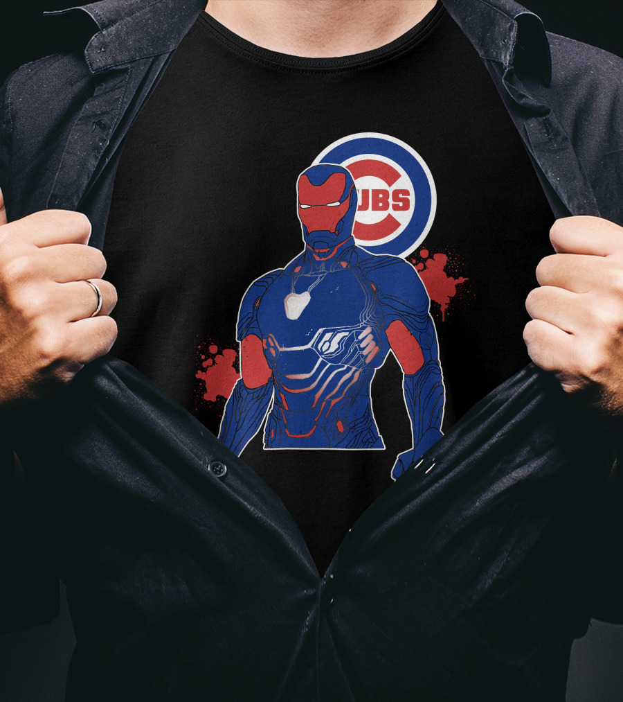 Iron Man Chicago Cubs Fusion T-Shirt