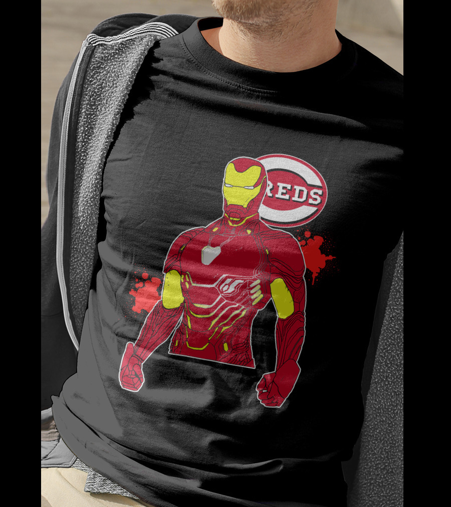 Iron Man Cincinnati Reds Collaboration T-Shirt