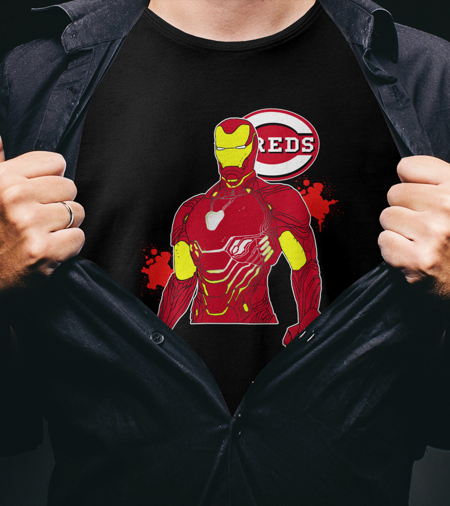 Iron Man Cincinnati Reds Collaboration T-Shirt