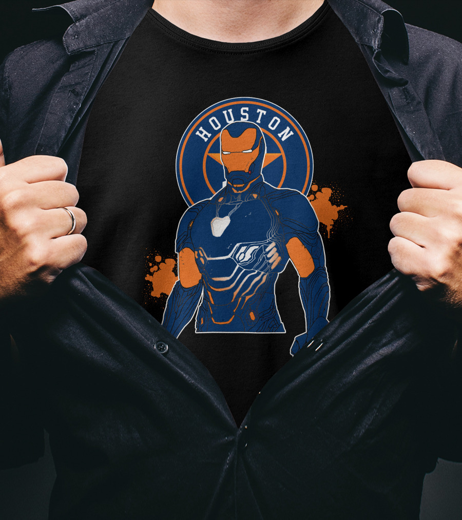 Houston Iron Man Astros Fusion T-Shirt