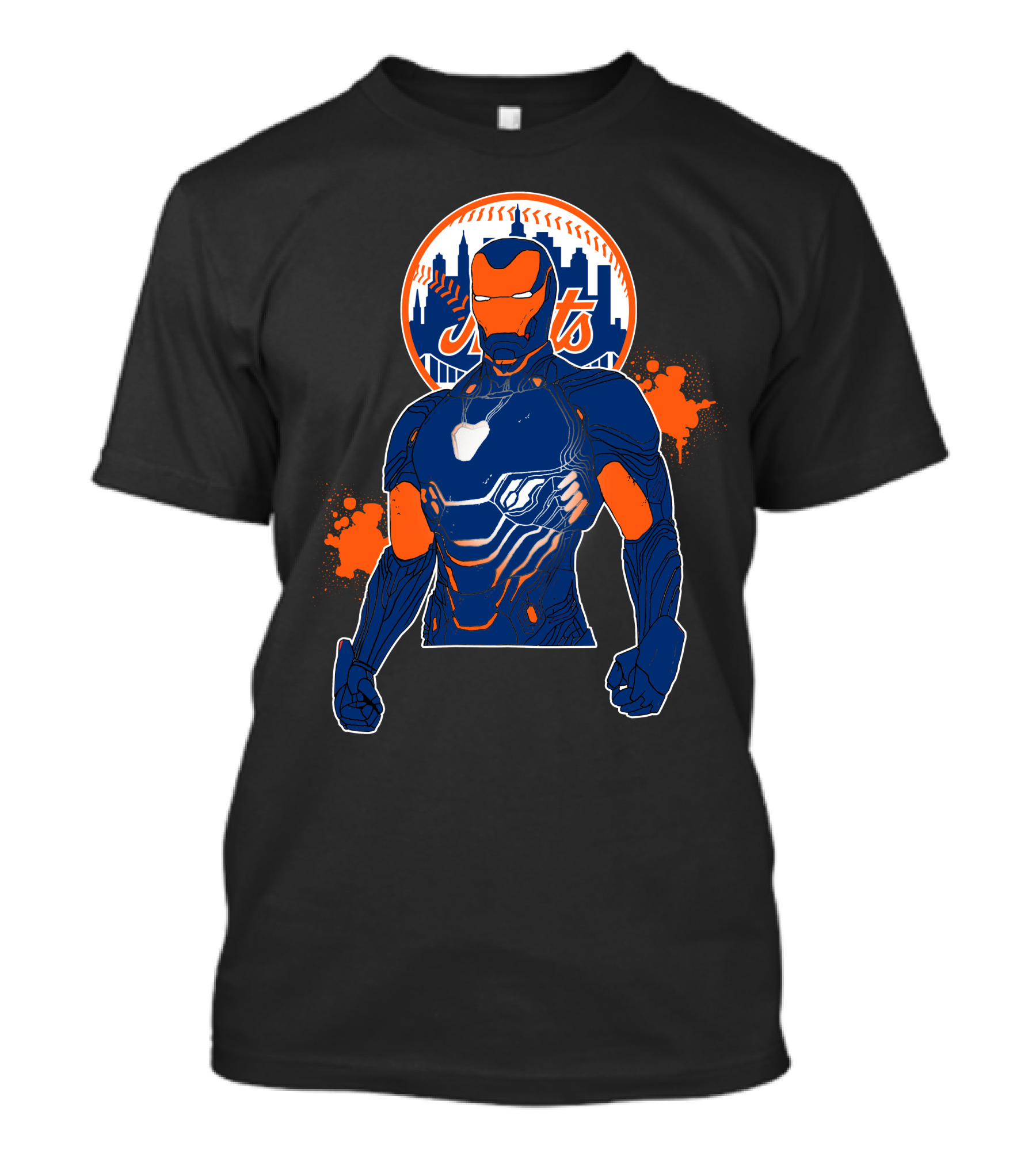 Iron Man New York Mets Crossover T-Shirt