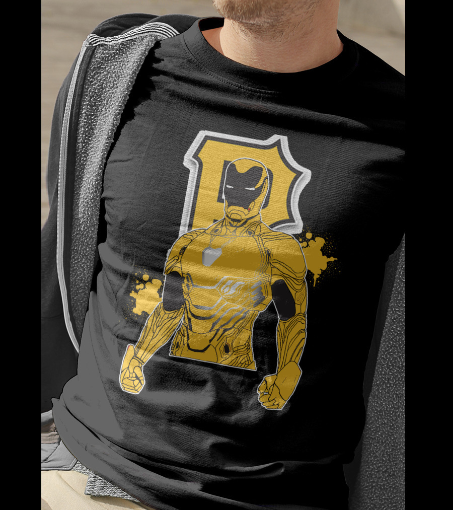 Iron Man Pittsburgh Pirates Collaborative Marvel Sports T-Shirt
