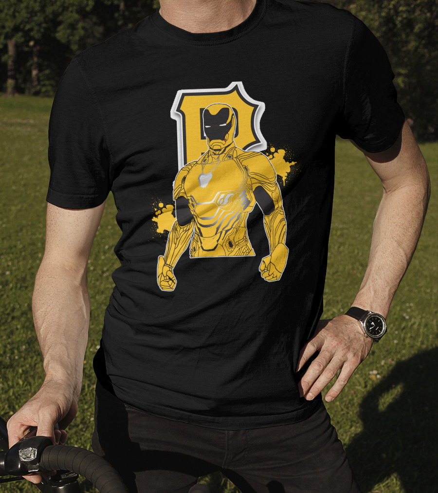 Iron Man Pittsburgh Pirates Collaborative Marvel Sports T-Shirt