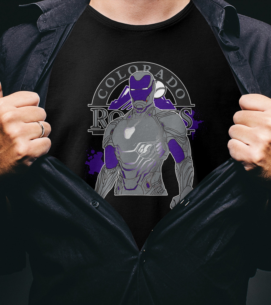 Colorado Rockies Iron Man Collaboration T-Shirt