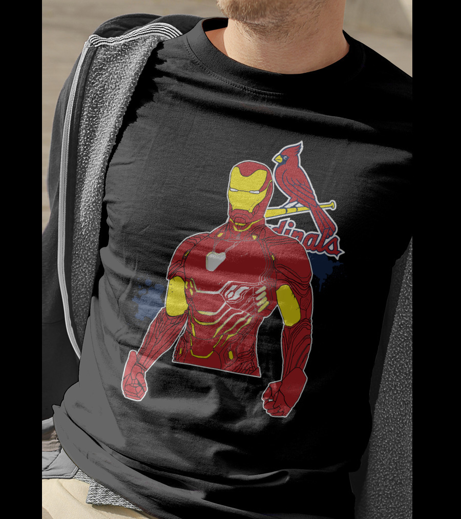Iron Man St Louis Cardinals Crossover T-Shirt