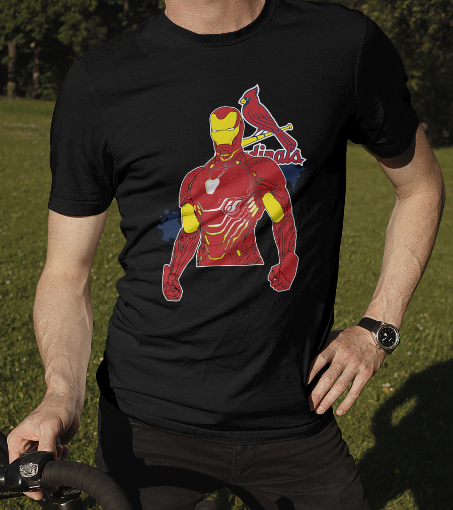 Iron Man St Louis Cardinals Crossover T-Shirt