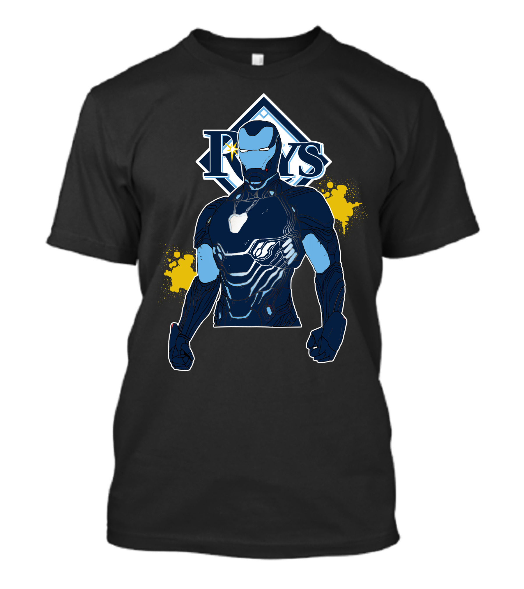 Iron Man Tampa Bay Rays Crossover Fan Merchandise T-Shirt