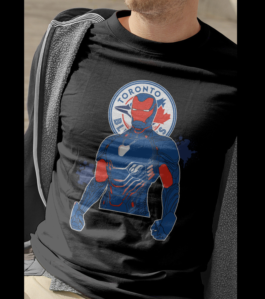 Iron Man Toronto Blue Jays Mashup T-Shirt