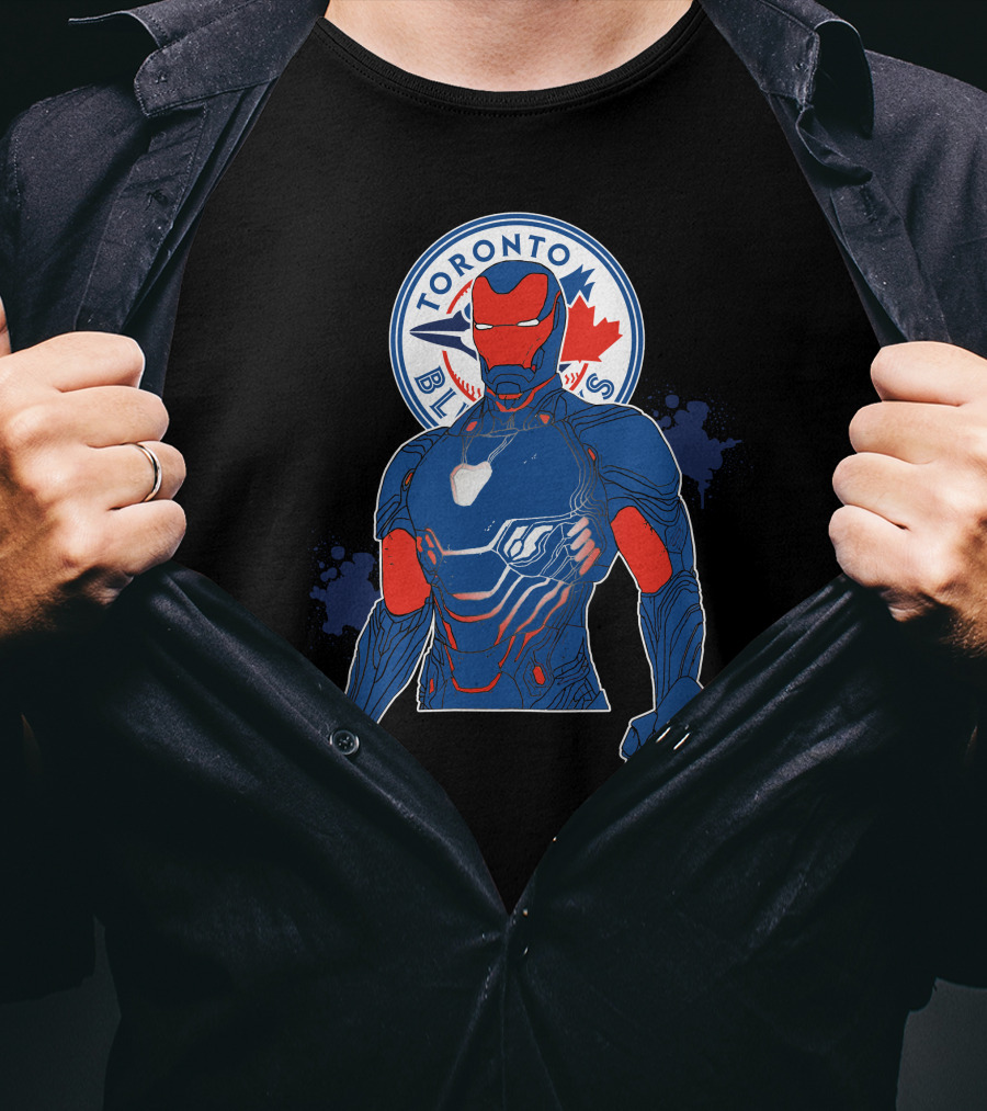 Iron Man Toronto Blue Jays Mashup T-Shirt