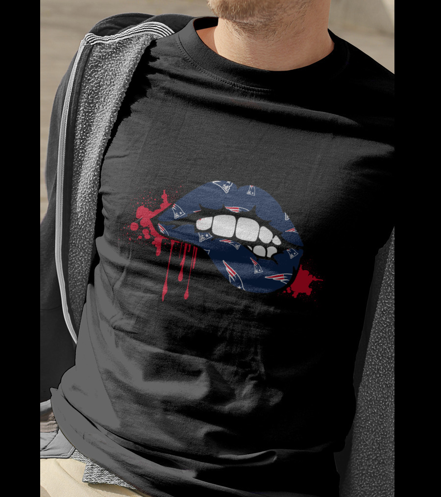 Dripping Lips New England Patriots T-Shirt