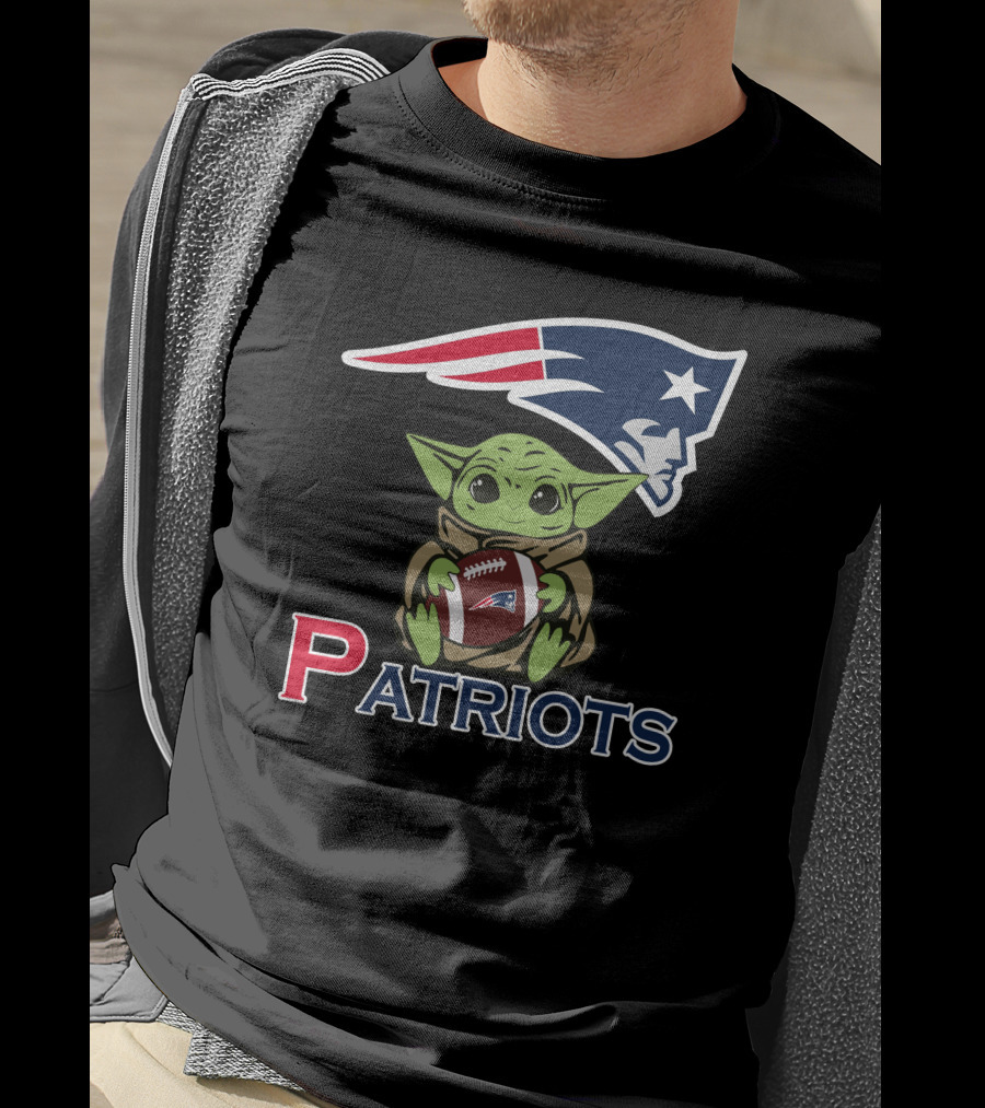 Patriots Baby Yoda Star Wars Patriots Football T-Shirt