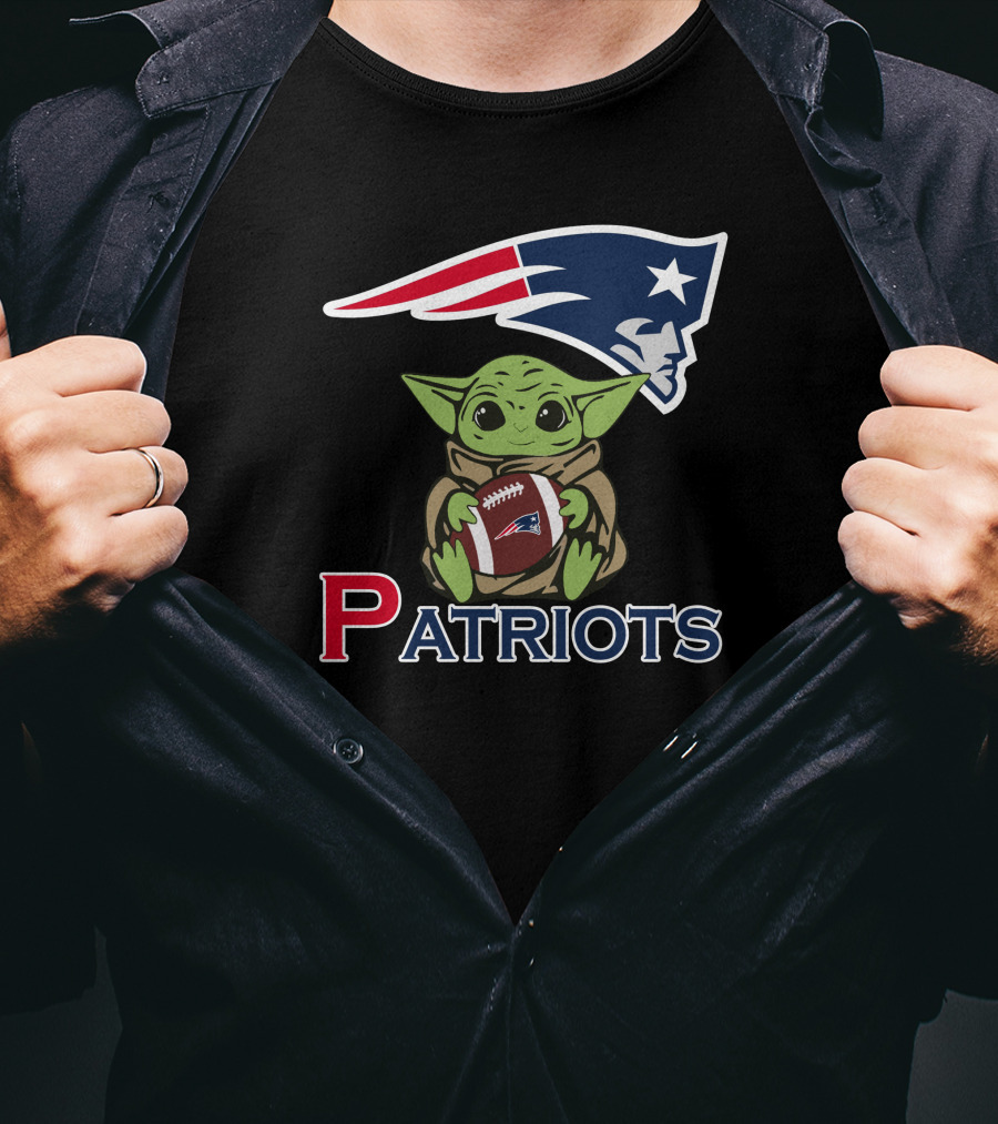 Patriots Baby Yoda Star Wars Patriots Football T-Shirt