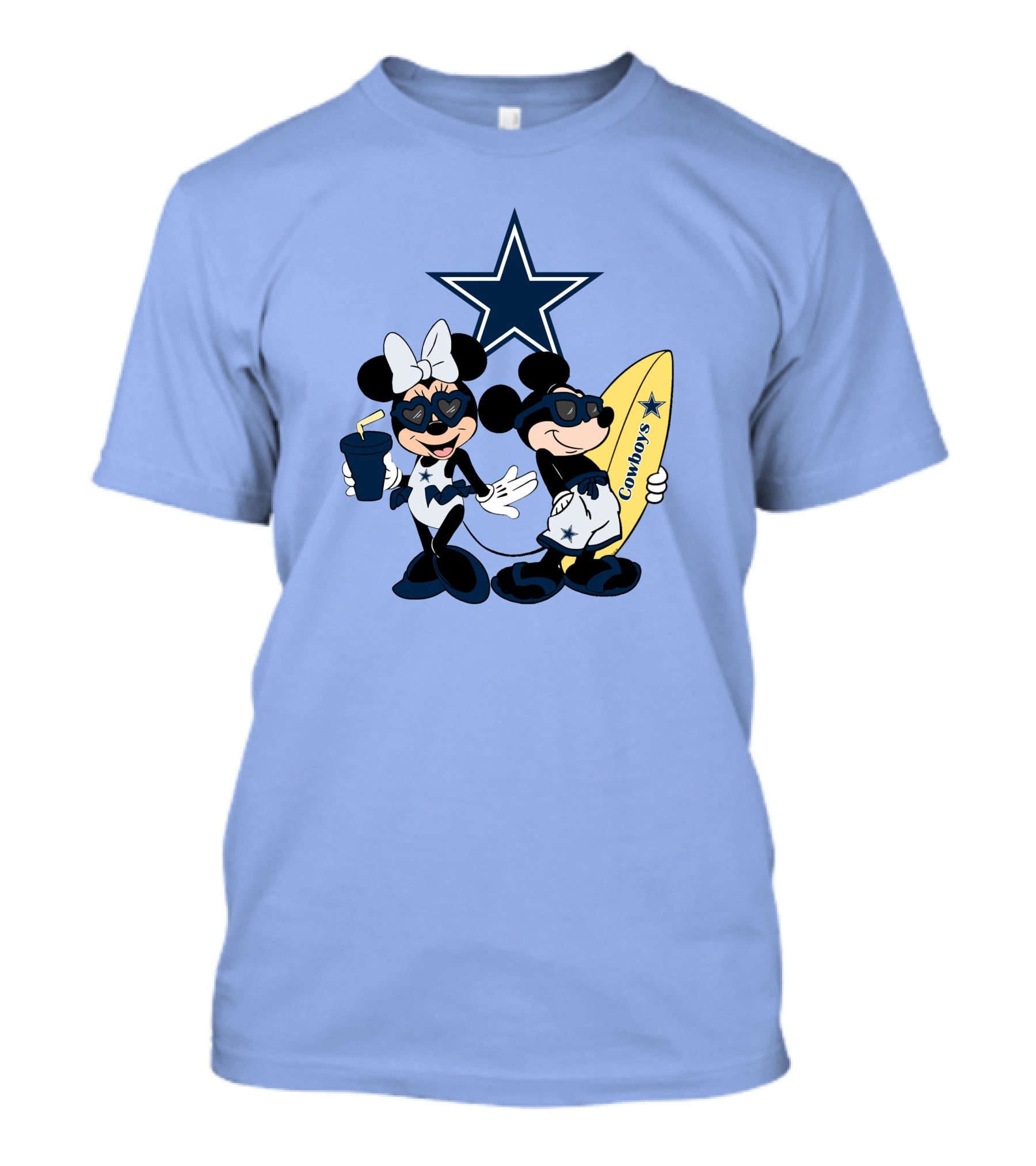 Cowboys Mickey Vacation Star Surfing T-Shirt