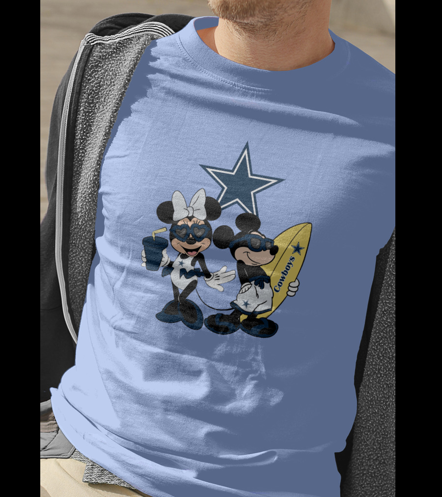 Cowboys Mickey Vacation Star Surfing T-Shirt