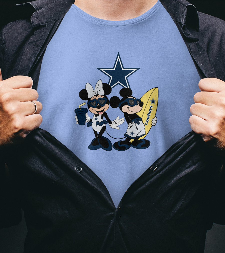 Cowboys Mickey Vacation Star Surfing T-Shirt