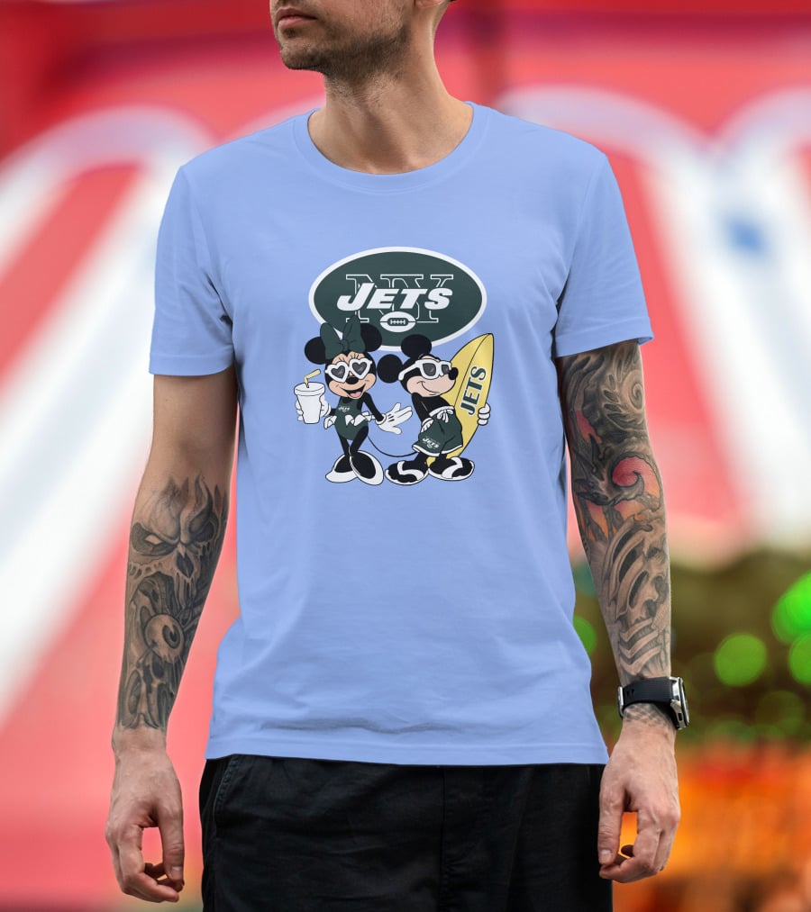 Jets Mickey Surfing Vacation Adventure T-Shirt