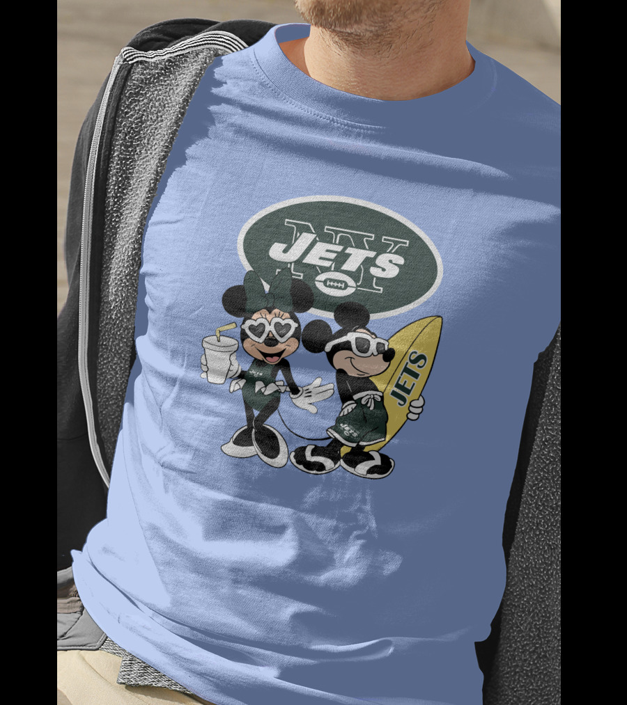 Jets Mickey Surfing Vacation Adventure T-Shirt