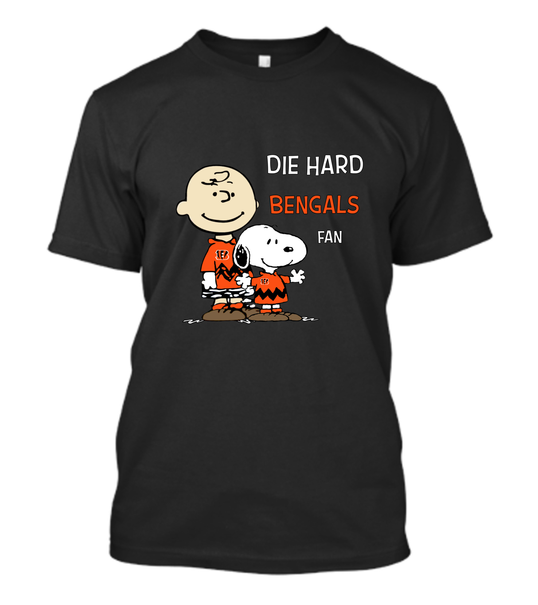 Die Hard Bengals Fan Snoopy And Charlie Brown T-Shirt