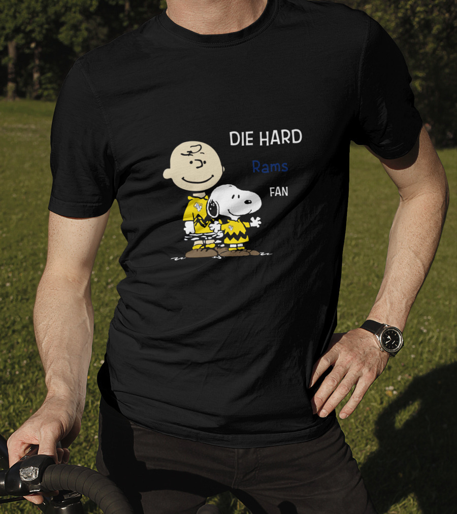 Die Hard Rams Fan Snoopy And Charlie Brown T-Shirt