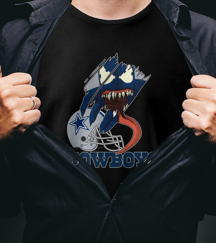 Cowboys Venom Dallas Football Mashup T-Shirt