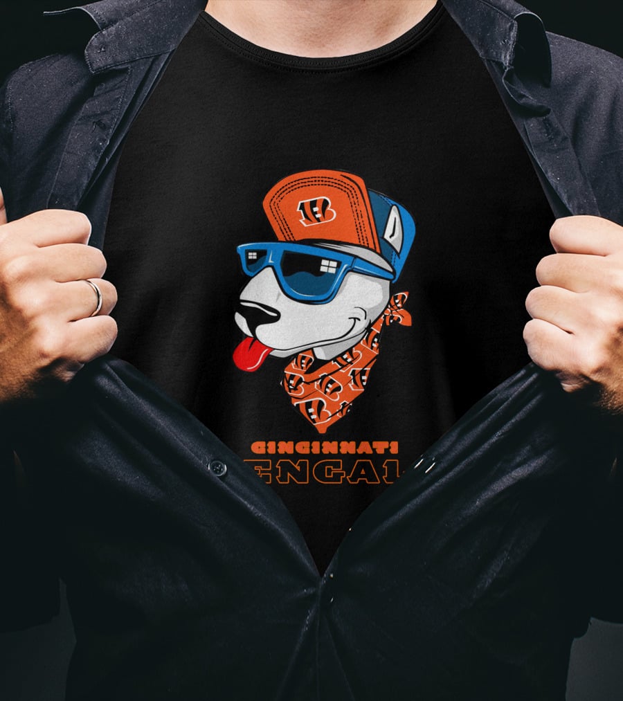 Cincinnati Bengals Bull Terrier T-Shirt