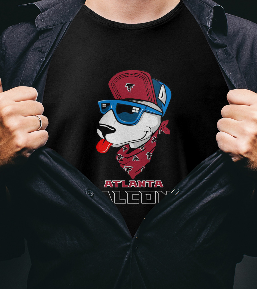 Atlanta Falcons Bull Terrier T-Shirt