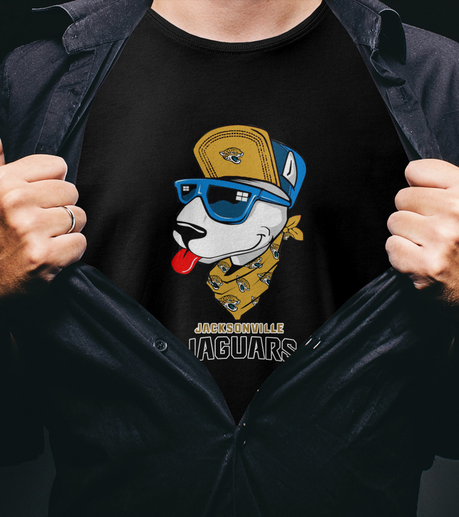 Jacksonville Jaguars Bull Terrier Fan T-Shirt
