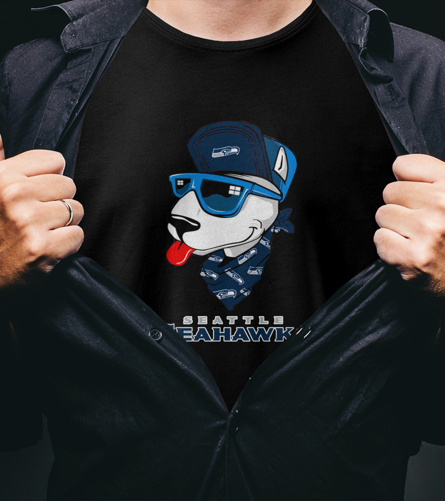 Seattle Seahawks Bull Terrier Fan T-Shirt