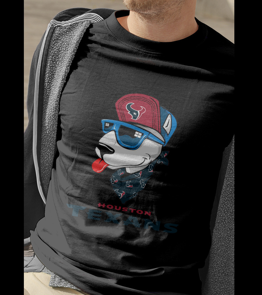 Houston Texans Bull Terrier T-Shirt