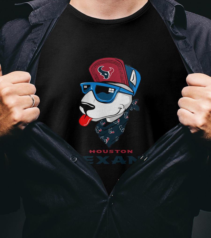 Houston Texans Bull Terrier T-Shirt