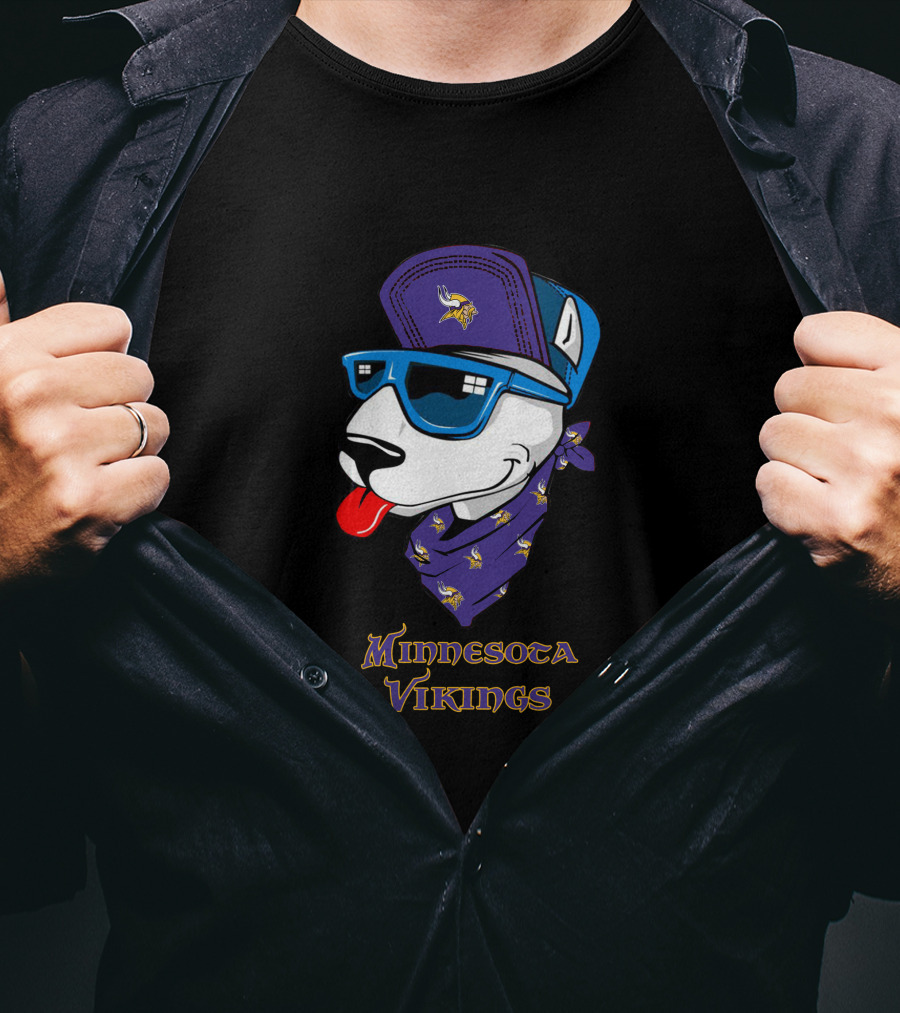 Minnesota Vikings Bull Terrier T-Shirt