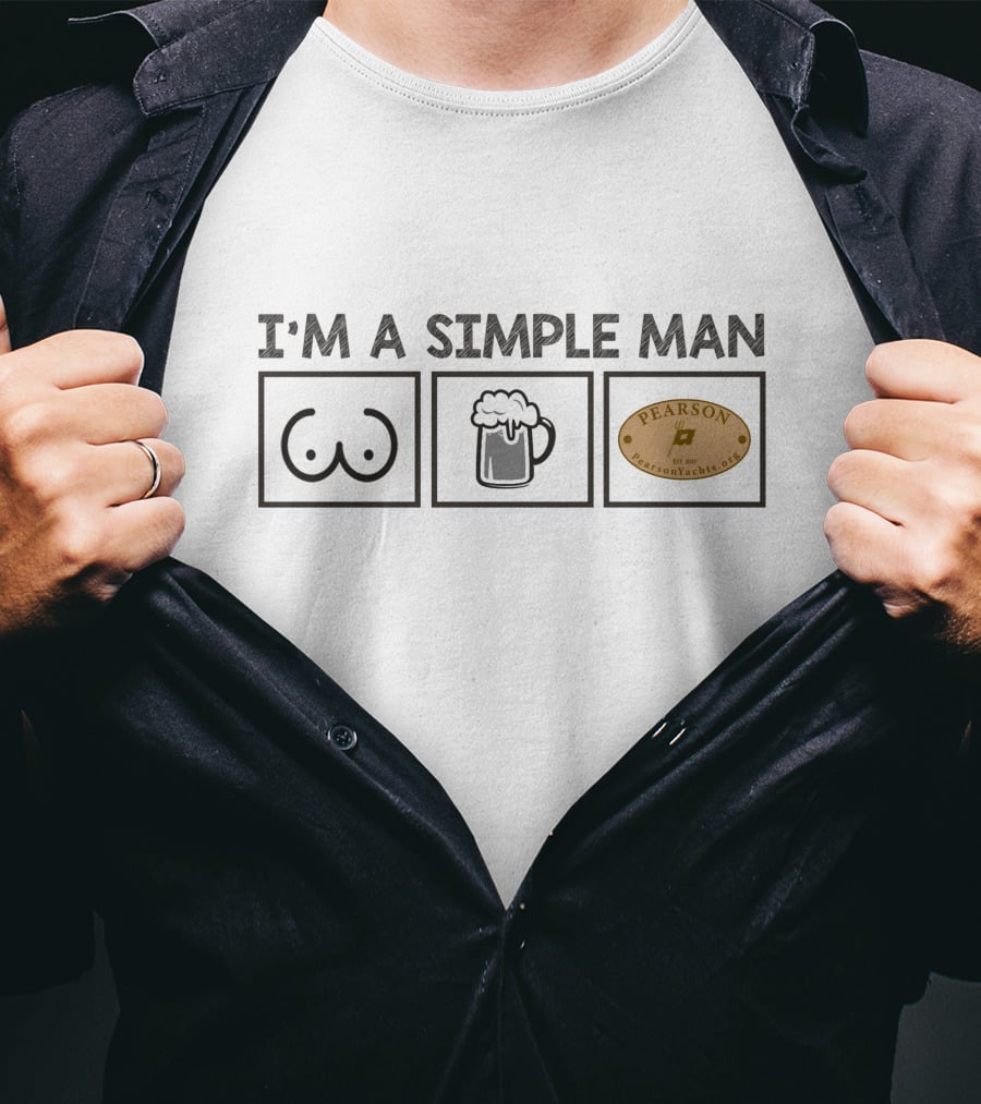 I'm A Simple Man Pearson Lager Beer Symbols T-Shirt