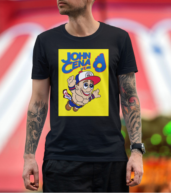 Premium T-Shirt: JOHN CENA NEVER GIVE UP U C ME Mario T-Shirt JOHN CENA NEVER GIVE UP U C ME Mario T-Shirt