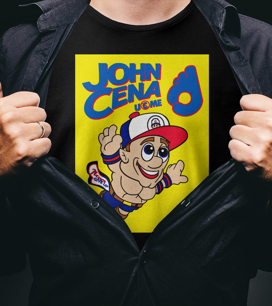 John Cena Never Give Up U C ME Mario T-Shirt