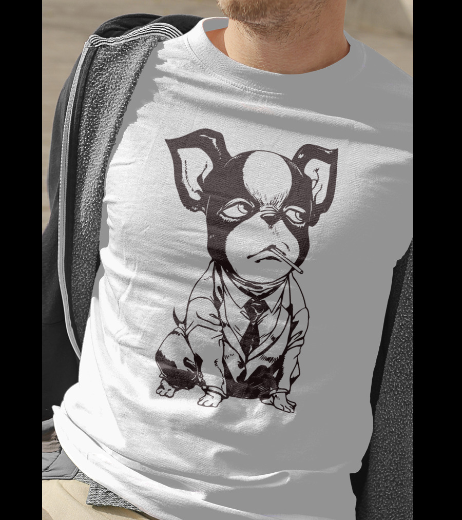 Iggy Jojo Bizarre Adventure Manga Character Dog In Suit T-Shirt