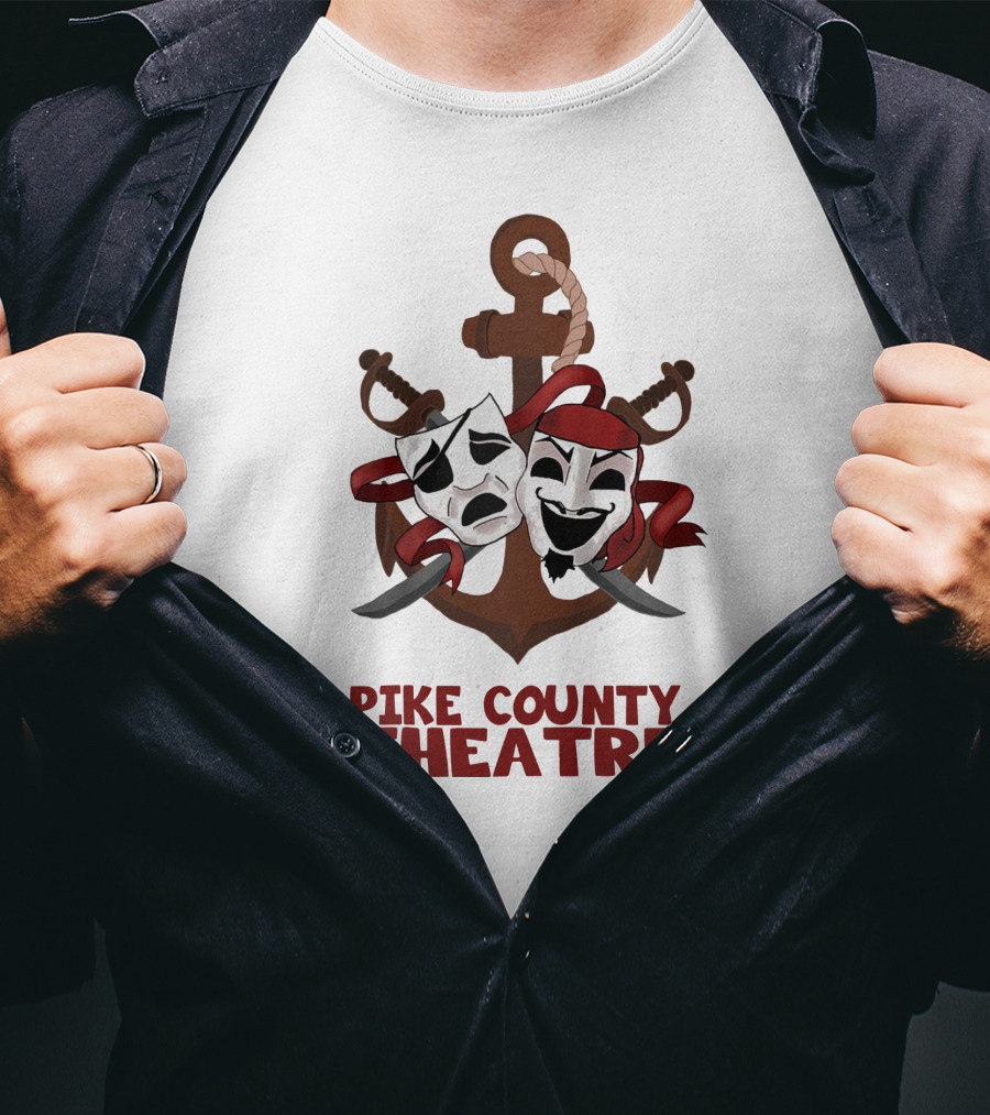 Pike County Theatre Anchor Drama Masks T-Shirt