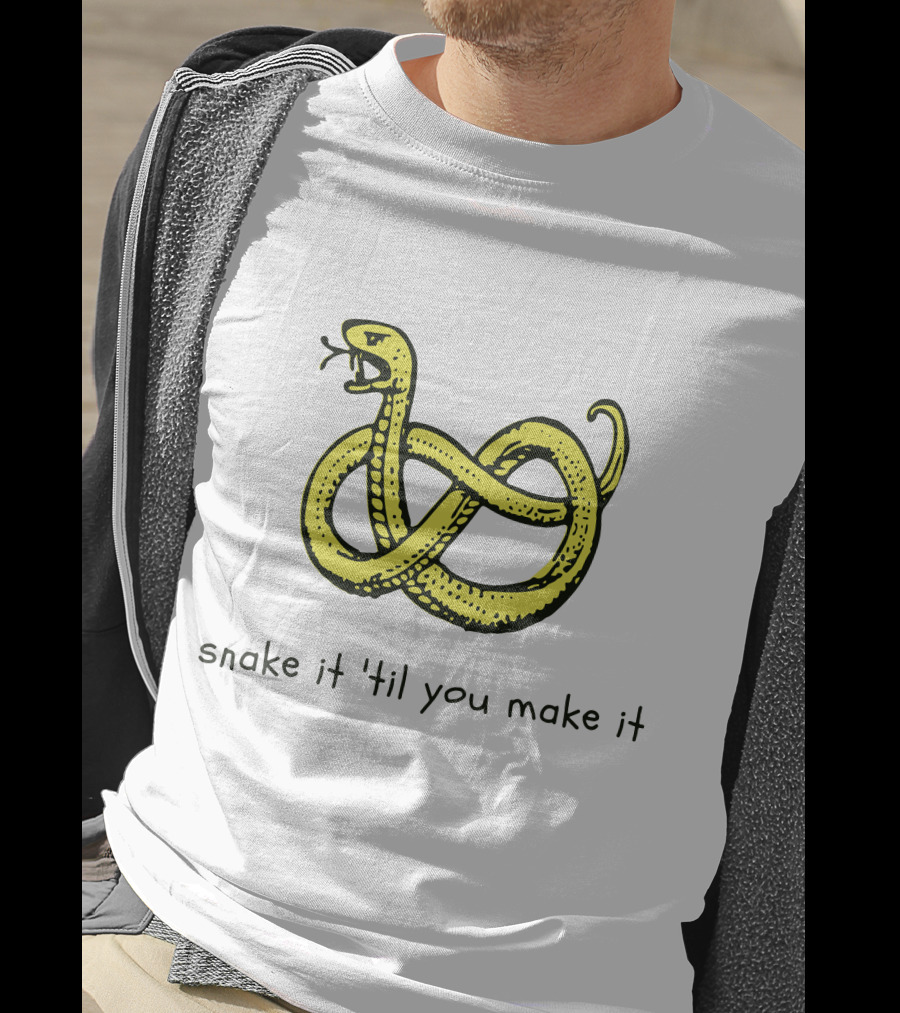 Snake It 'Til You Make It Knotted Serpent Twist T-Shirt