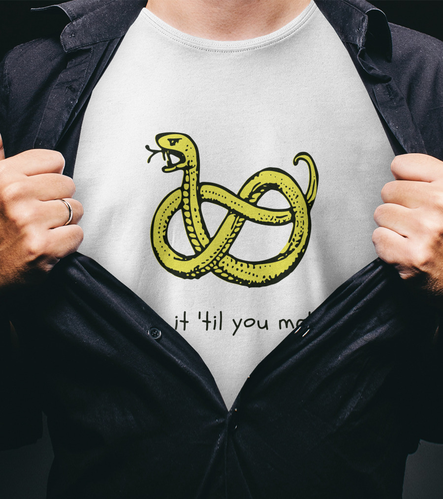 Snake It 'Til You Make It Knotted Serpent Twist T-Shirt