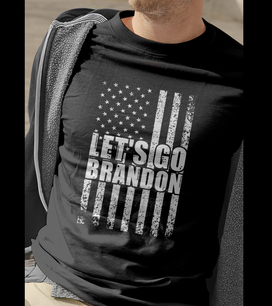 Let's Go Brandon American Flag Conservative T-Shirt