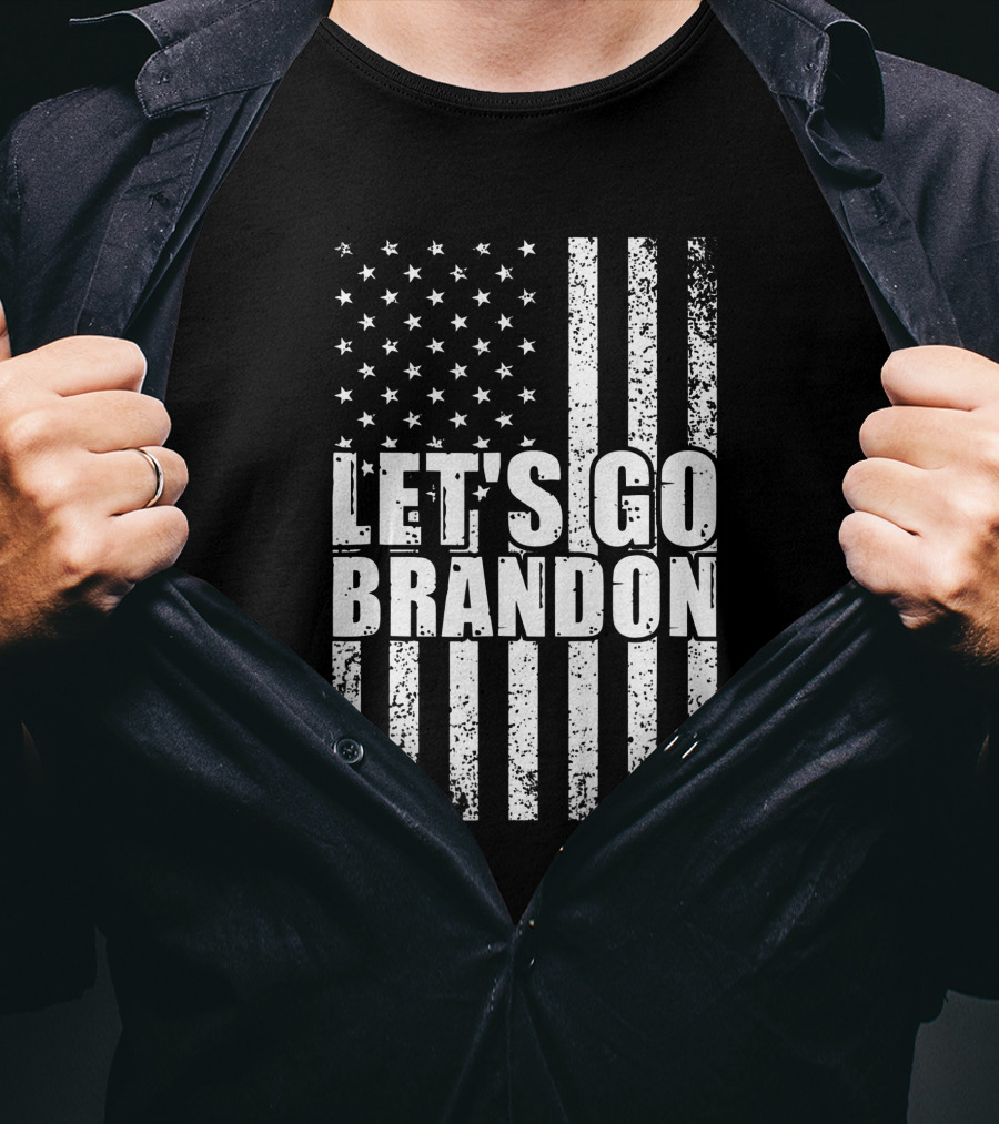 Let's Go Brandon American Flag Conservative T-Shirt