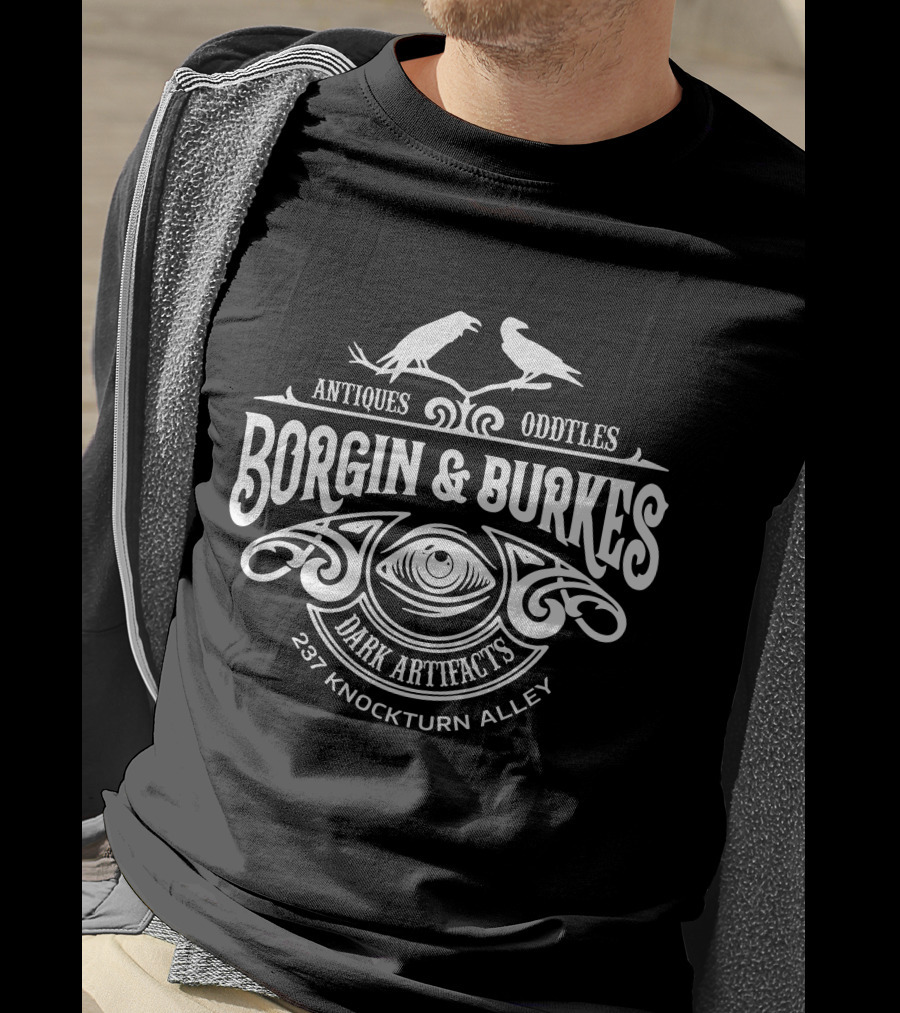 Borgin And Burkes Antiques Oddities Dark Artifacts 237 Knockturn Alley T-Shirt