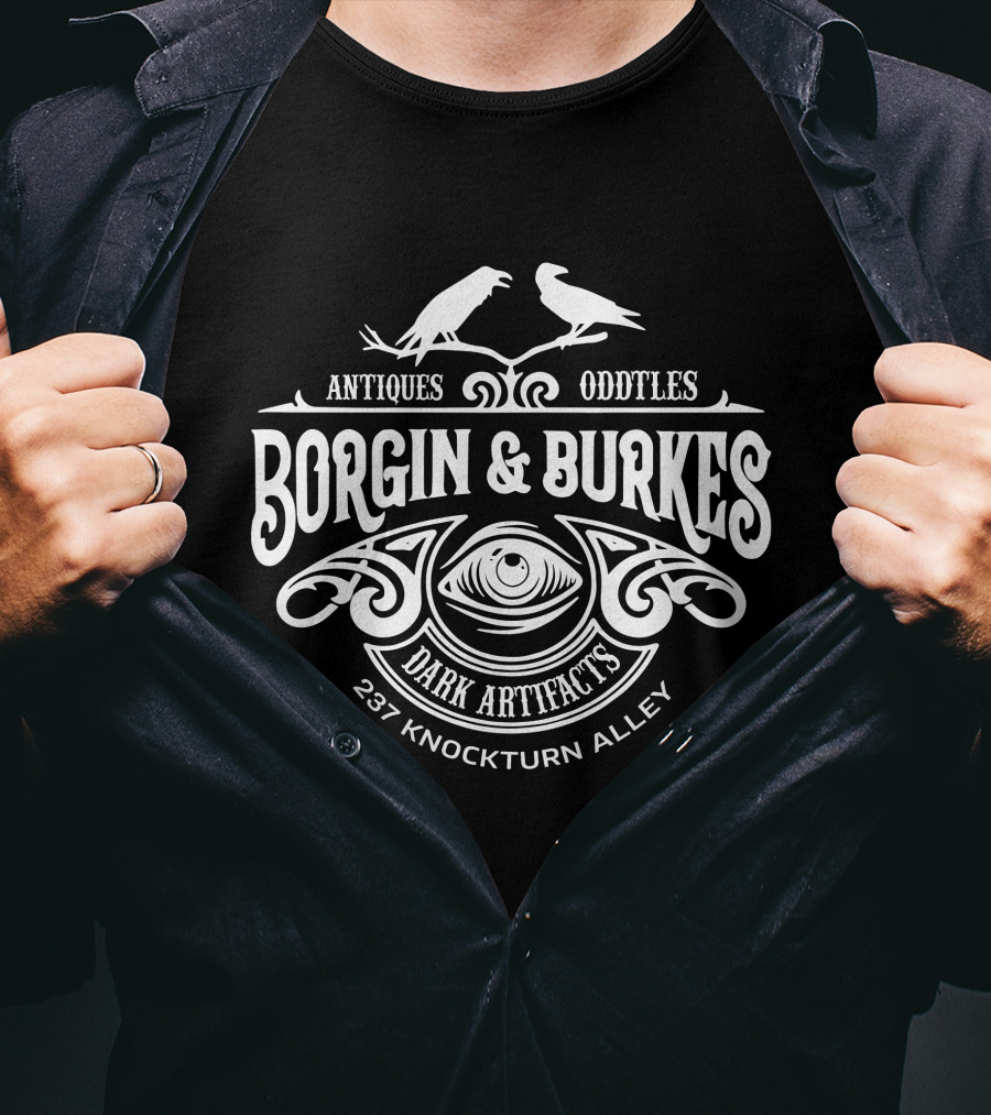 Borgin And Burkes Antiques Oddities Dark Artifacts 237 Knockturn Alley T-Shirt
