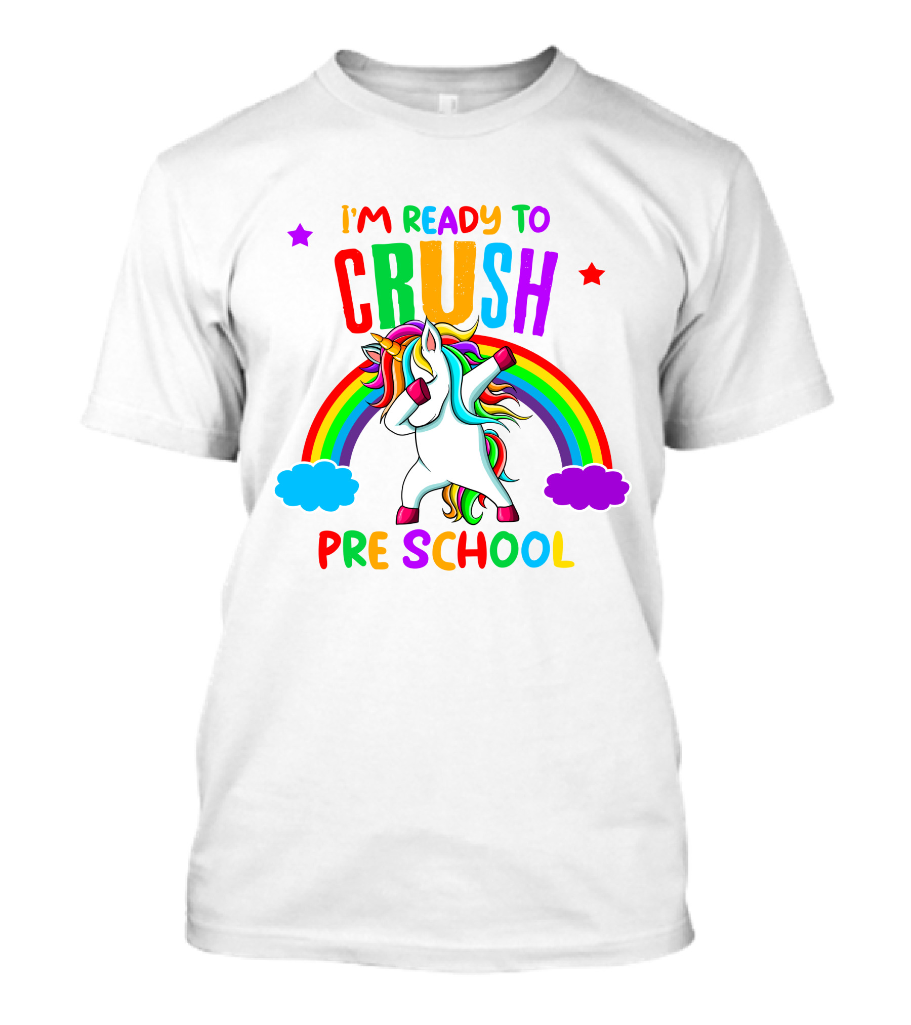 I'm Ready To Crush Preschool Unicorn Rainbow Dabbing T-Shirt