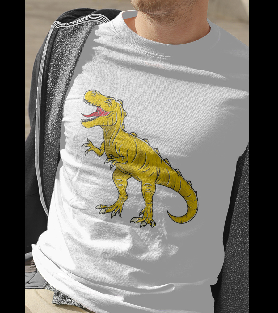 Yellow Dinosaur Tyrannosaurus Rex T-Shirt