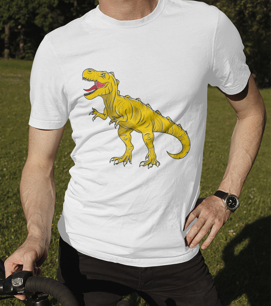 Yellow Dinosaur Tyrannosaurus Rex T-Shirt