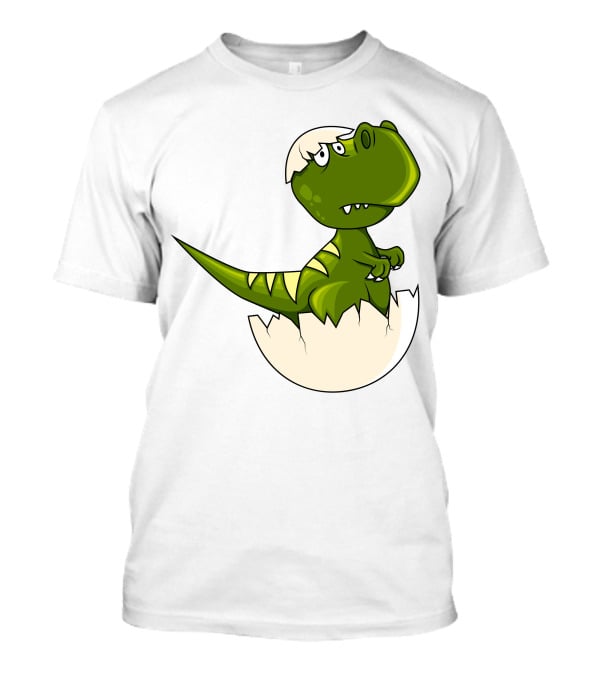 Baby Dragon Hatching From Egg With Playful Expression T-Shirt