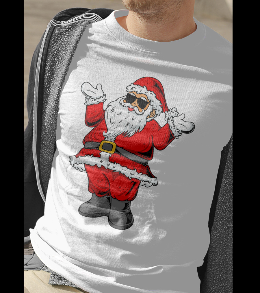 Santa Claus Wearing Cool Shades T-Shirt